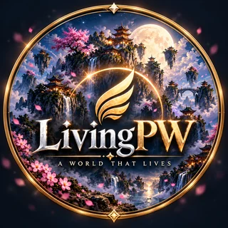 LivingPW circular gold seal.